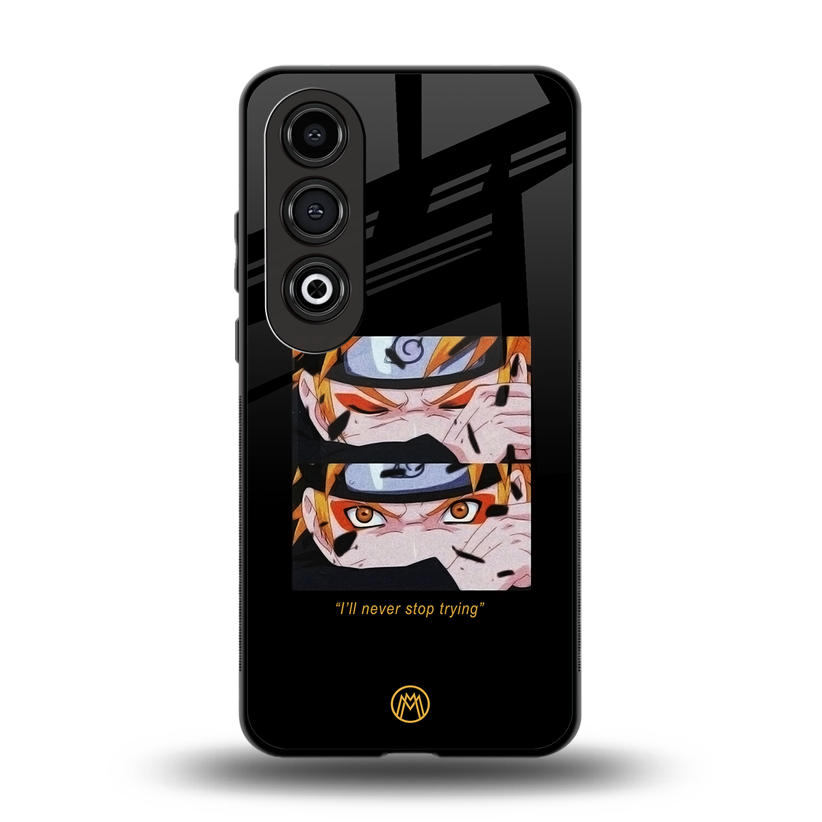 naruto motivation anime back phone cover | glass case for oneplus nord ce 4