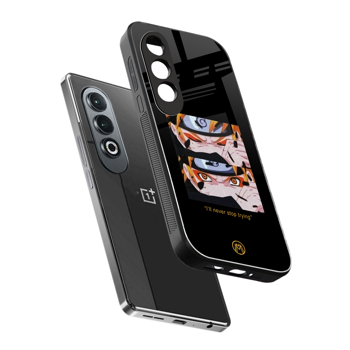 naruto motivation anime back phone cover | glass case for oneplus nord ce 4