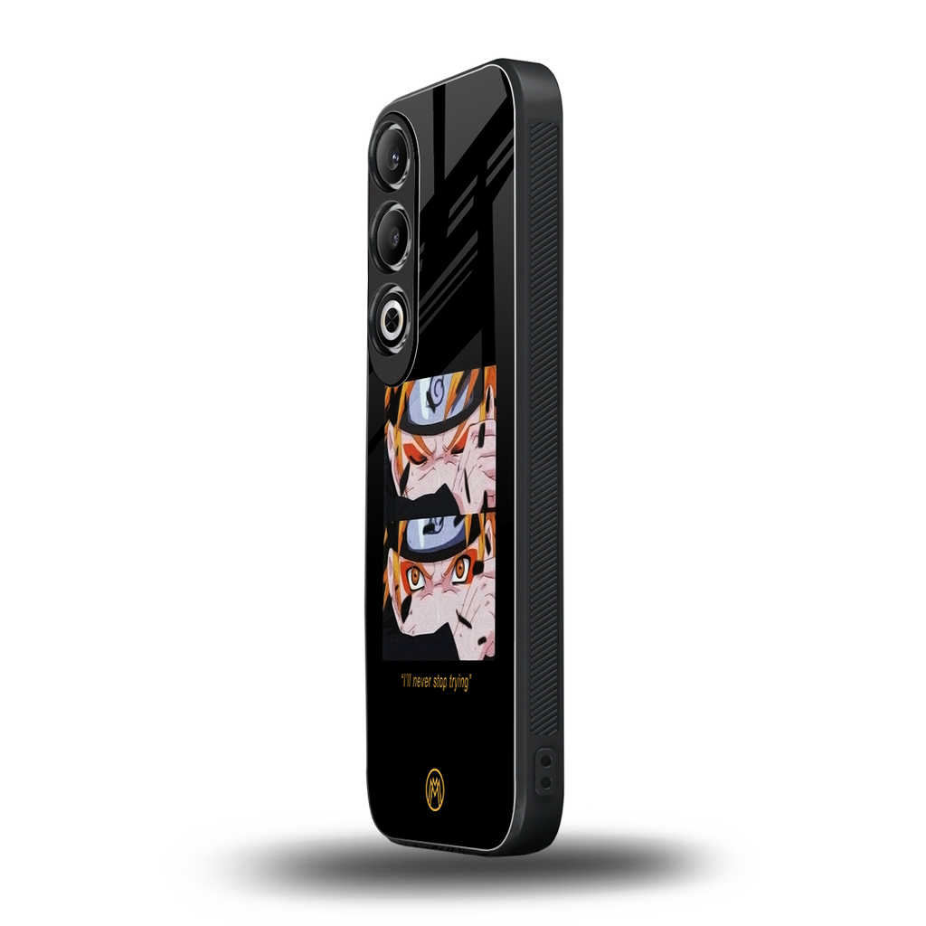 naruto motivation anime back phone cover | glass case for oneplus nord ce 4