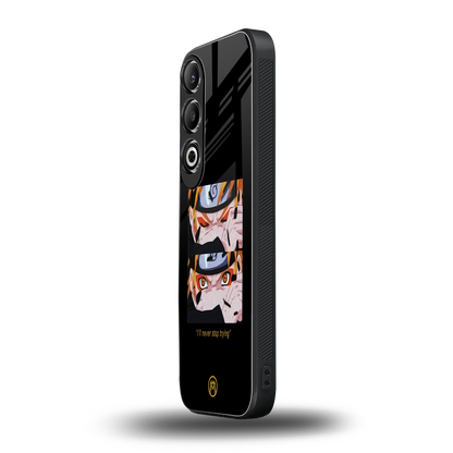 naruto motivation anime back phone cover | glass case for oneplus nord ce 4