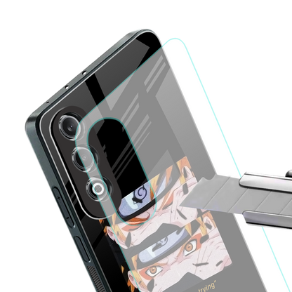 naruto motivation anime back phone cover | glass case for oneplus nord ce 4