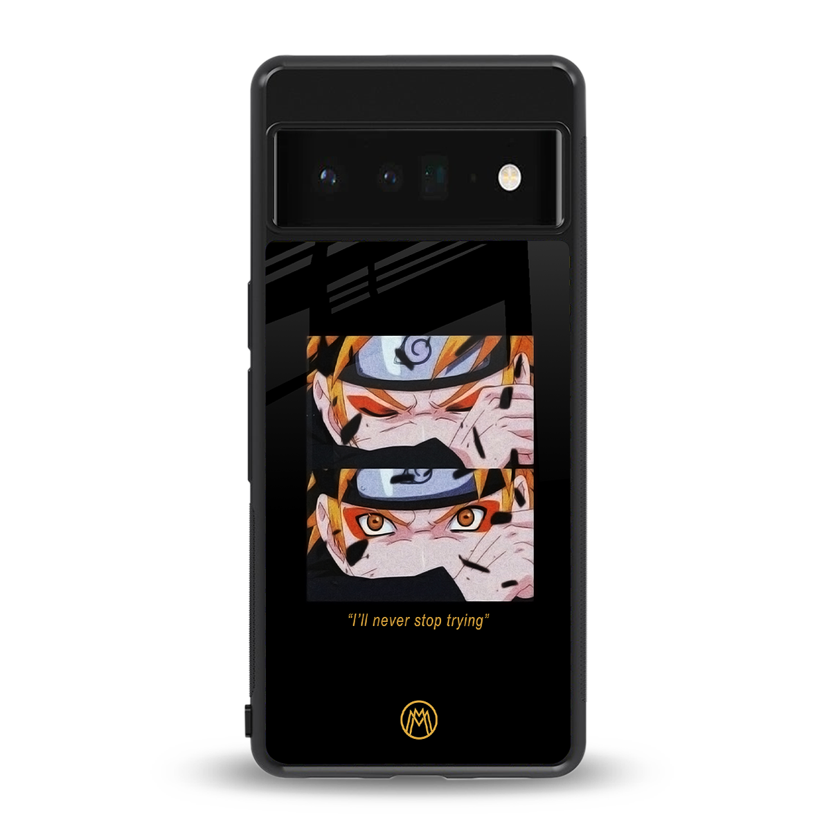 naruto motivation anime back phone cover | glass case for google pixel 6 pro
