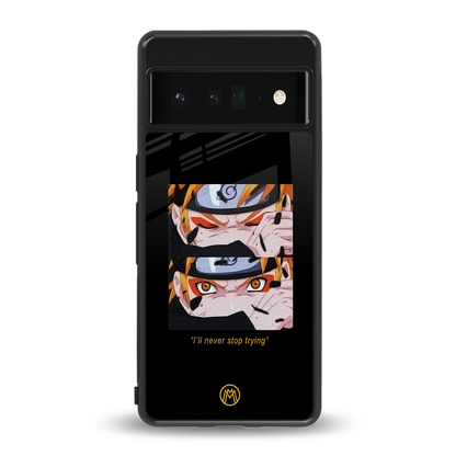 naruto motivation anime back phone cover | glass case for google pixel 6 pro
