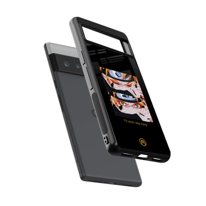naruto motivation anime back phone cover | glass case for google pixel 6 pro
