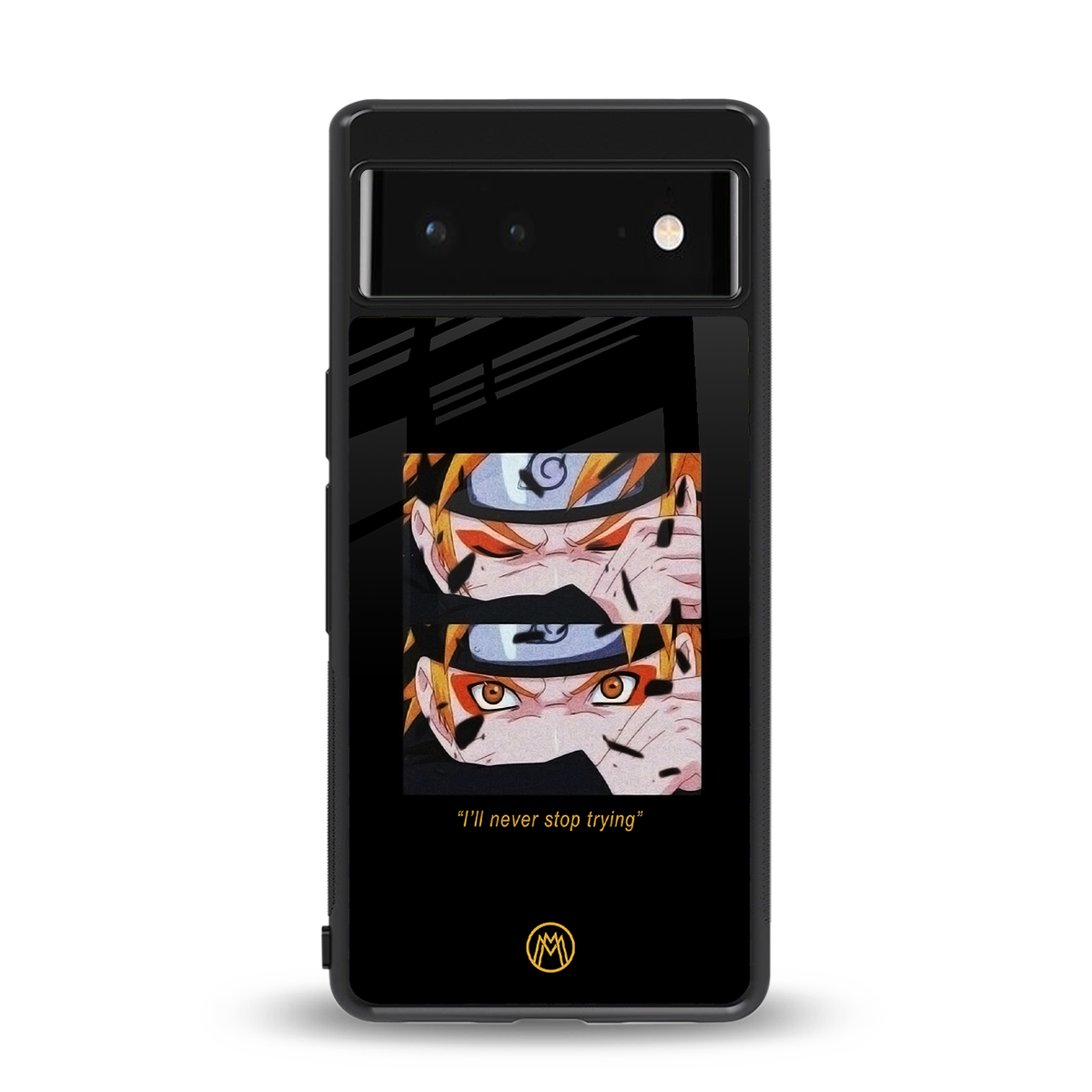 naruto motivation anime back phone cover | glass case for google pixel 6