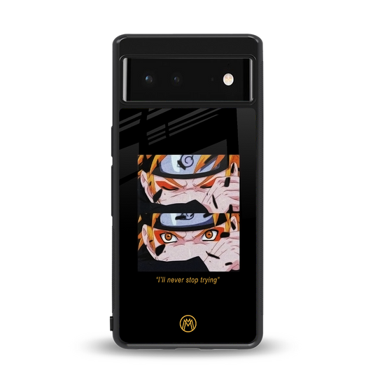 naruto motivation anime back phone cover | glass case for Google Pixel 6A