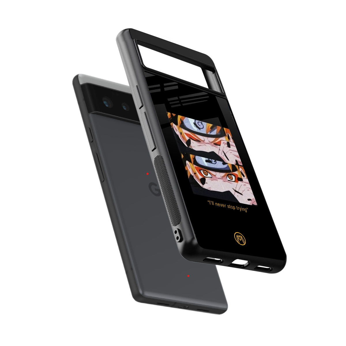 naruto motivation anime back phone cover | glass case for google pixel 6