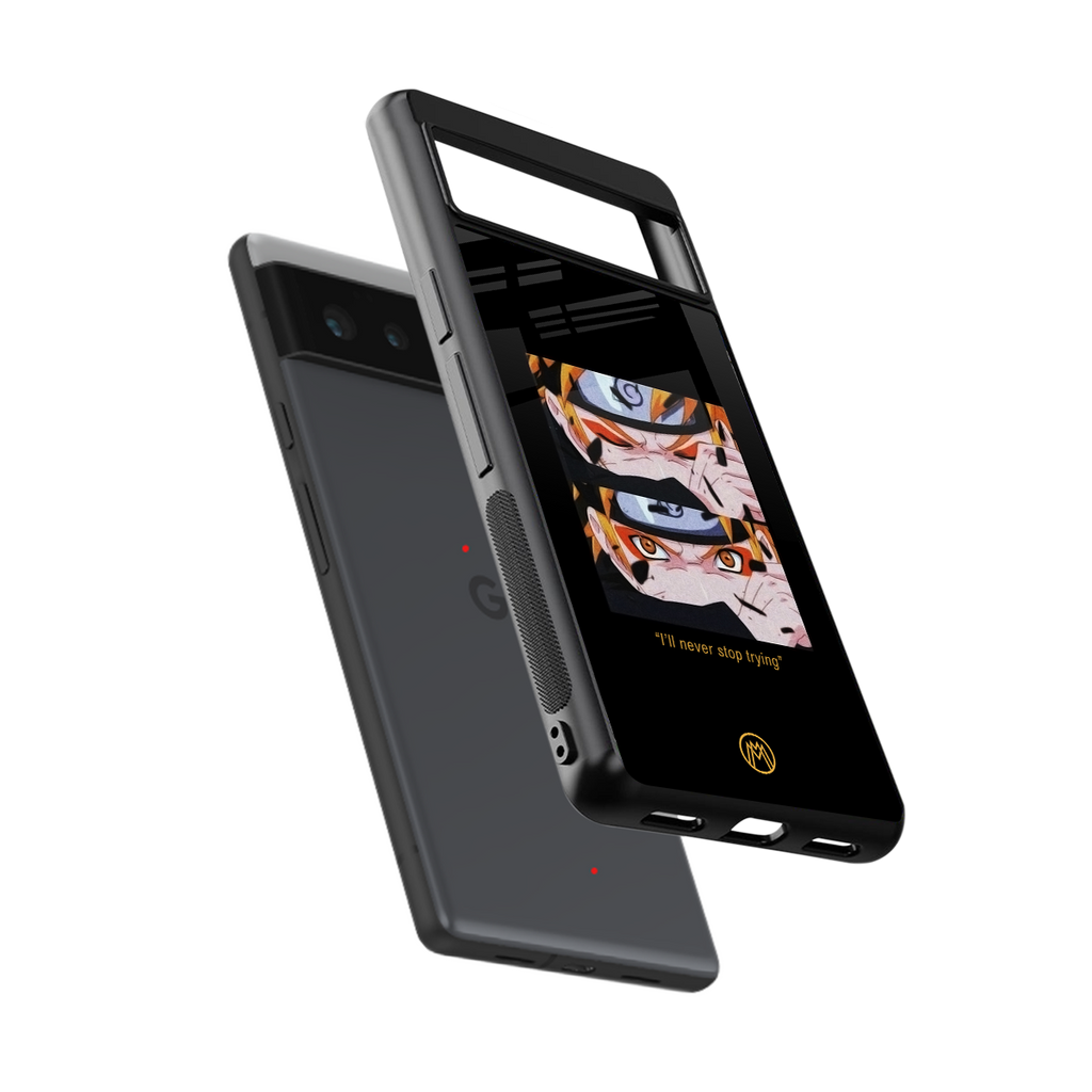 naruto motivation anime back phone cover | glass case for Google Pixel 6A
