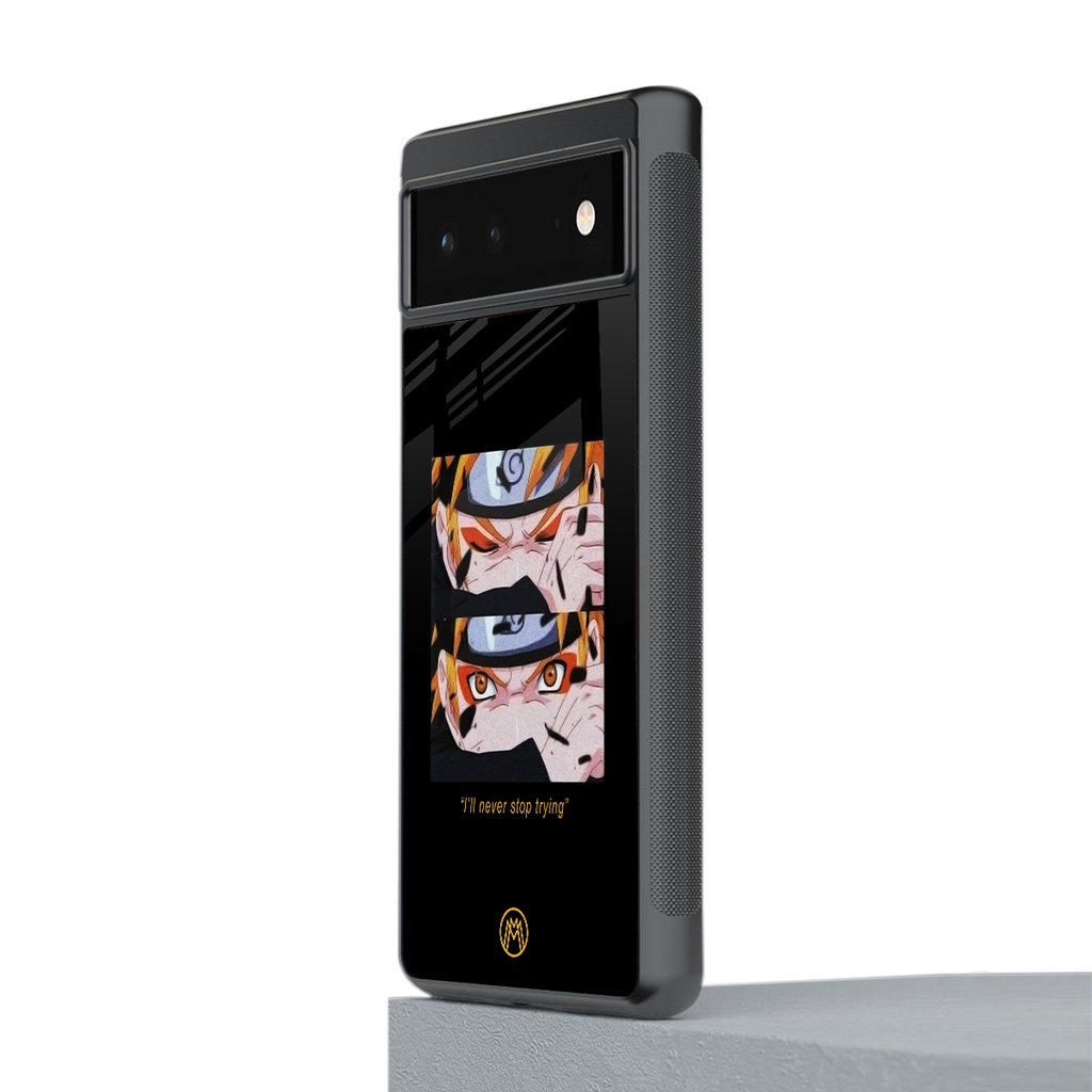 naruto motivation anime back phone cover | glass case for google pixel 6