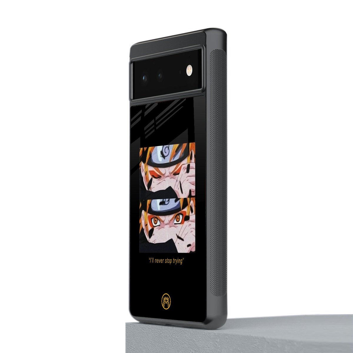 naruto motivation anime back phone cover | glass case for google pixel 6