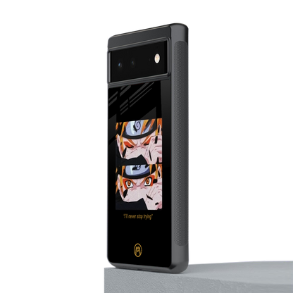 naruto motivation anime back phone cover | glass case for Google Pixel 6A