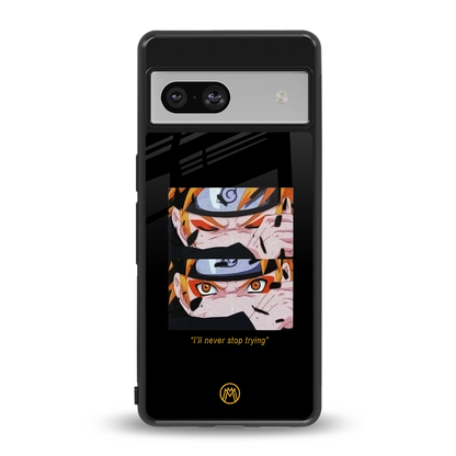 naruto motivation anime back phone cover | glass case for Google Pixel 7