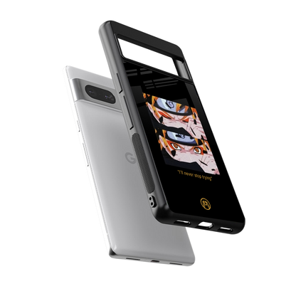 naruto motivation anime back phone cover | glass case for Google Pixel 7
