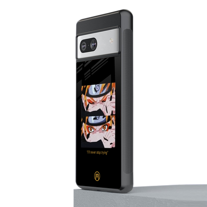 naruto motivation anime back phone cover | glass case for Google Pixel 7A