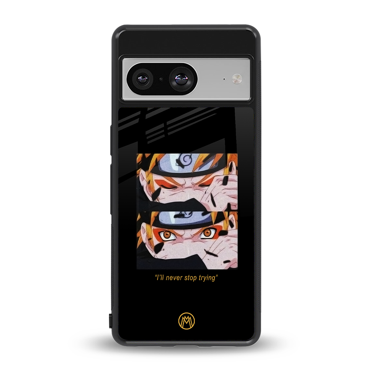 naruto motivation anime back phone cover | glass case for Google Pixel 8