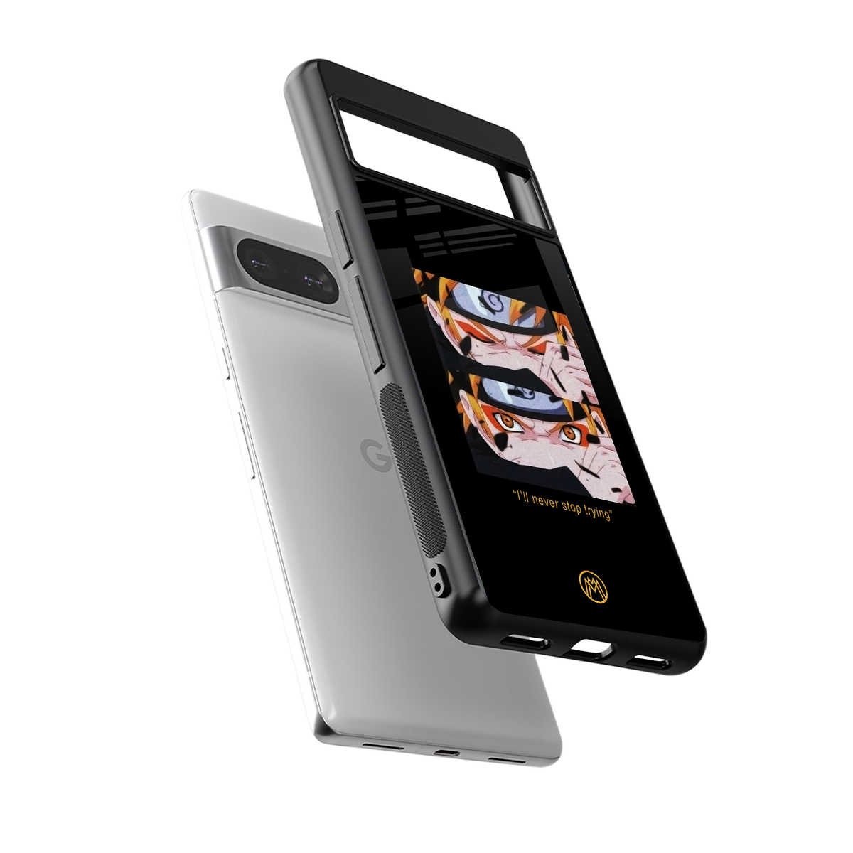 naruto motivation anime back phone cover | glass case for Google Pixel 8