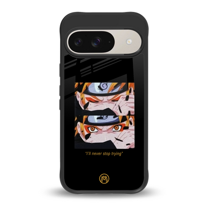 naruto motivation anime back phone cover | glass case for google pixel 9