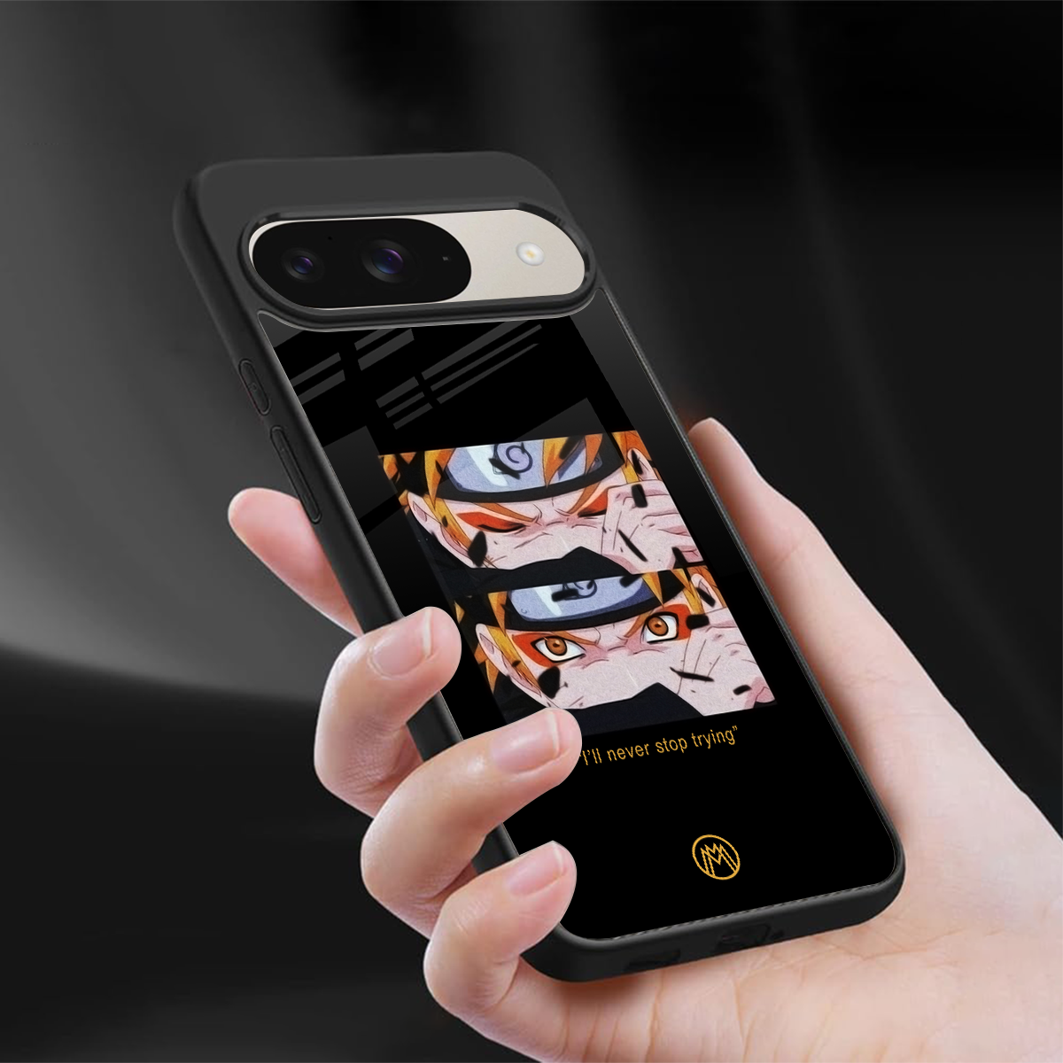 naruto motivation anime back phone cover | glass case for google pixel 9