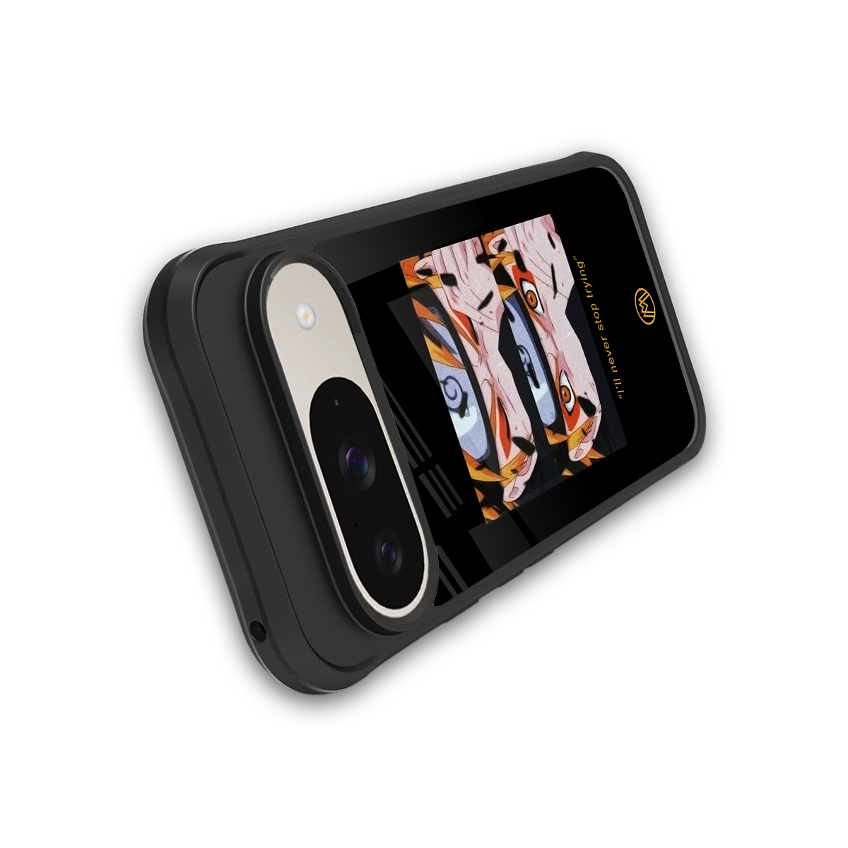 naruto motivation anime back phone cover | glass case for google pixel 9