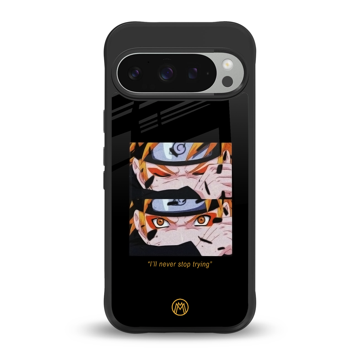 naruto motivation anime back phone cover | glass case for google pixel 9 pro xl