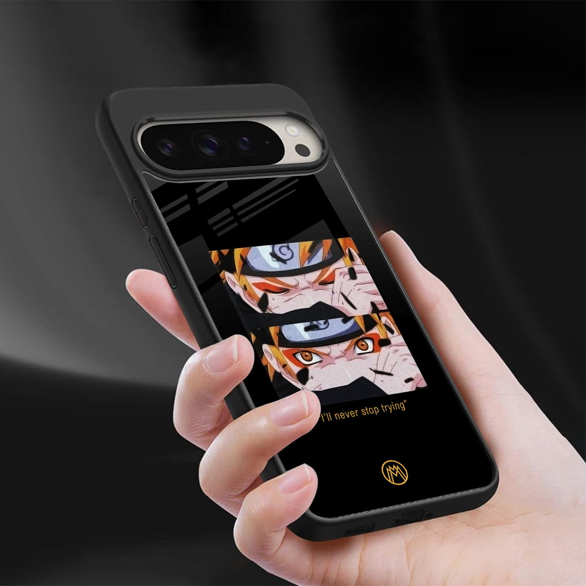 naruto motivation anime back phone cover | glass case for google pixel 9 pro xl