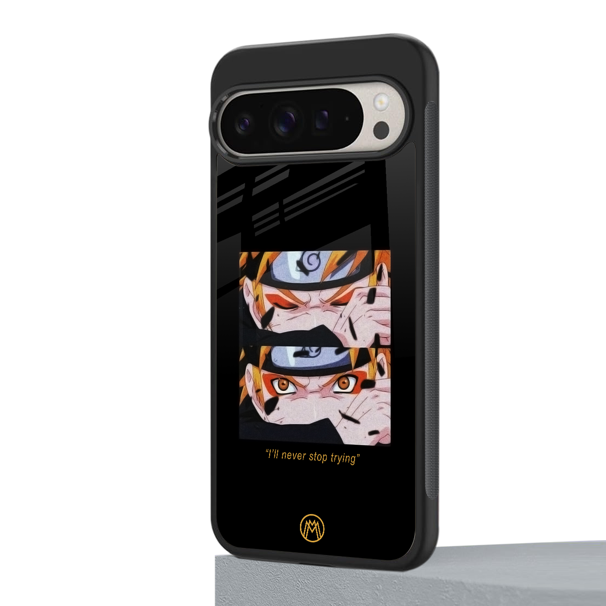 naruto motivation anime back phone cover | glass case for google pixel 9 pro xl