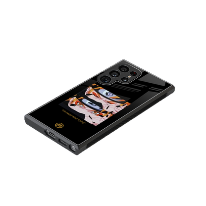 naruto motivation anime back phone cover | glass case for samsung galaxy s23 ultra