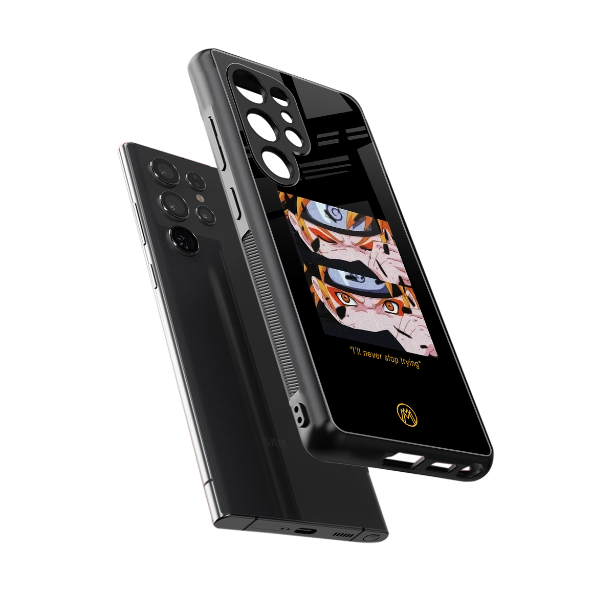 naruto motivation anime back phone cover | glass case for samsung galaxy s25 ultra