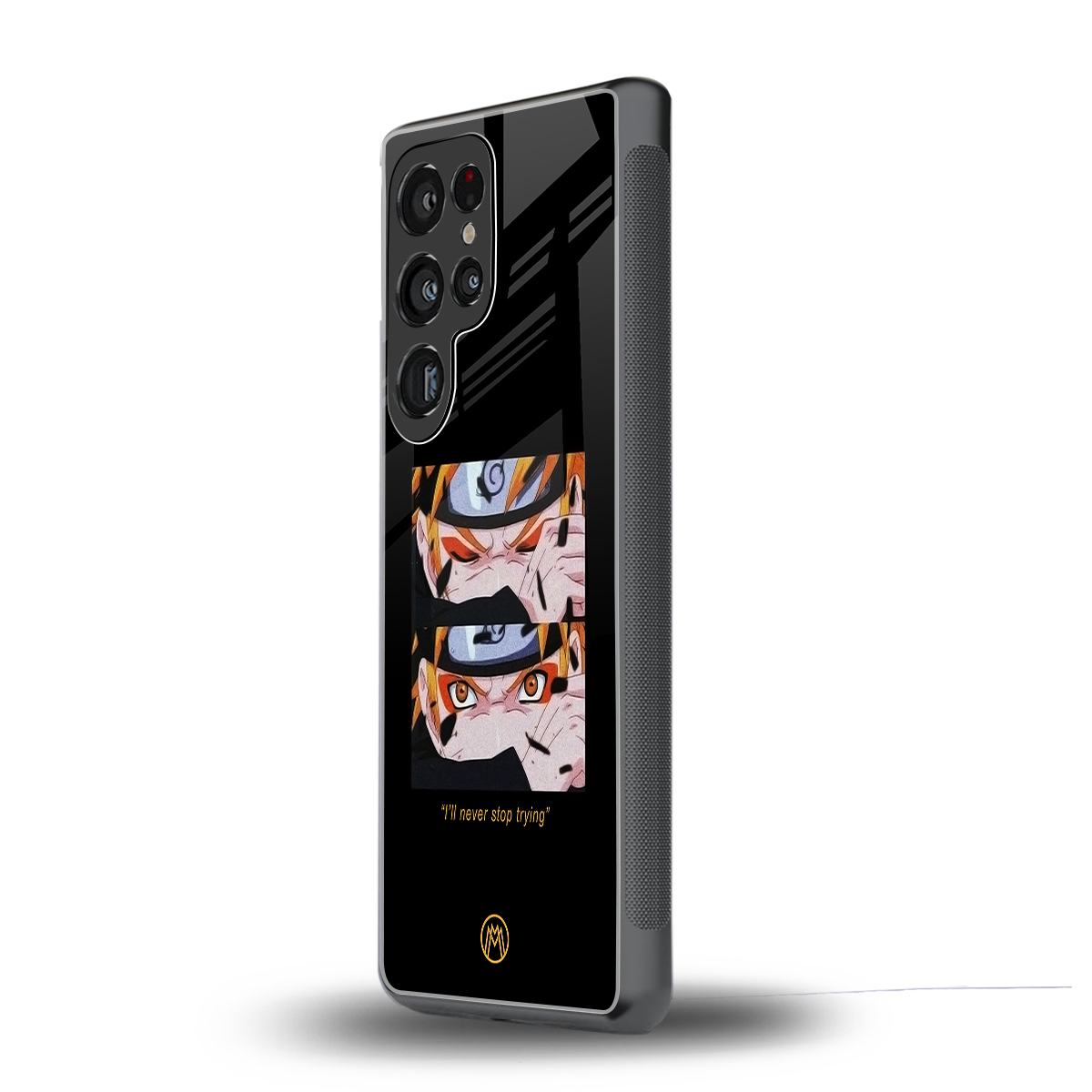 naruto motivation anime back phone cover | glass case for samsung galaxy s25 ultra