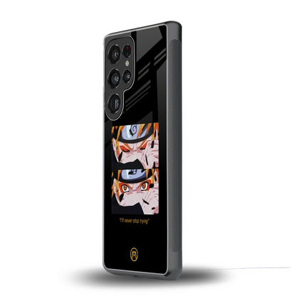 naruto motivation anime back phone cover | glass case for samsung galaxy s25 ultra