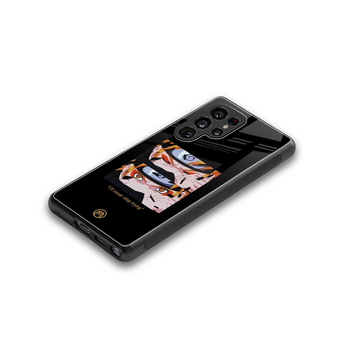 naruto motivation anime back phone cover | glass case for samsung galaxy s25 ultra
