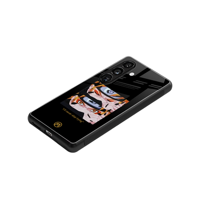 naruto motivation anime back phone cover | glass case for samsung galaxy s24 fe