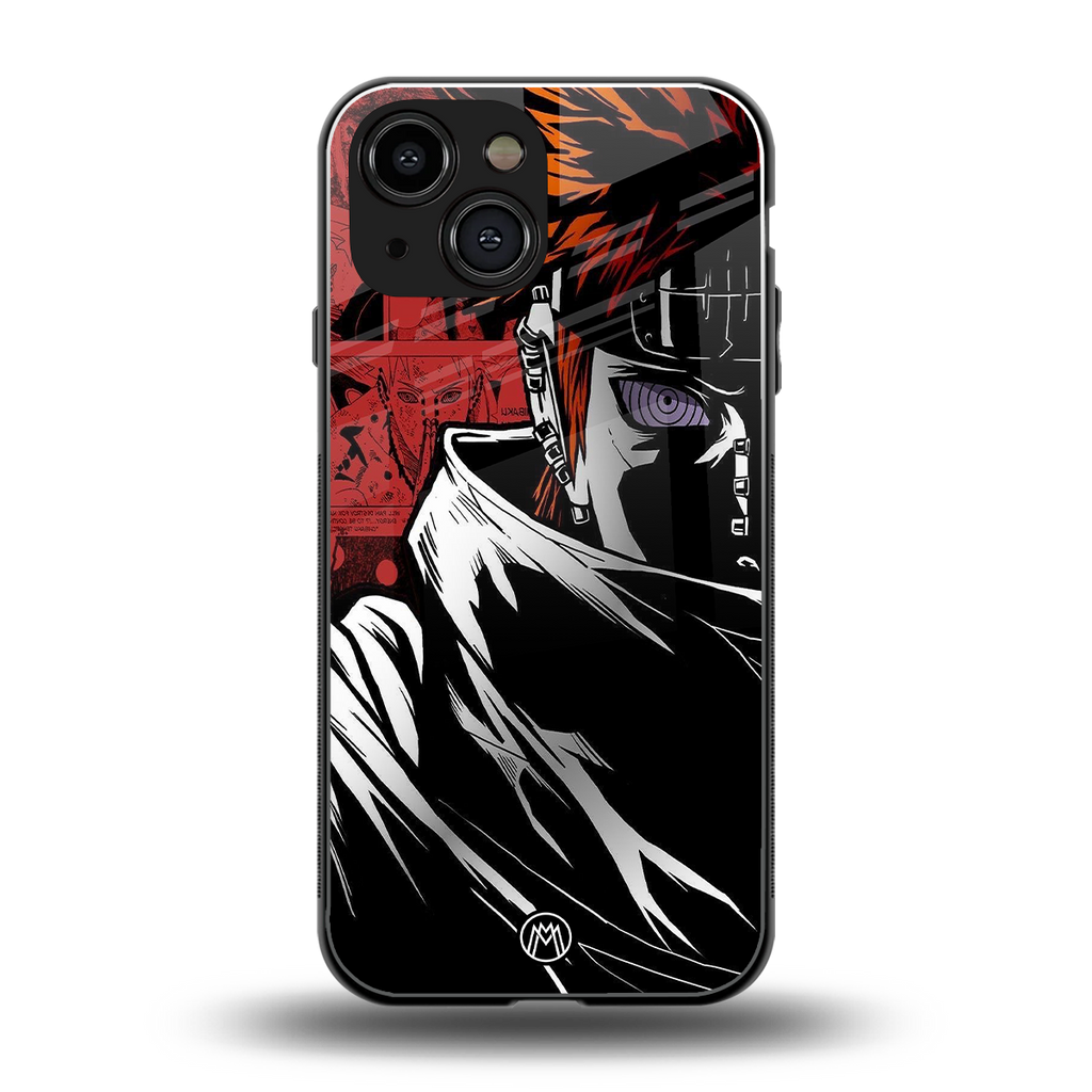 naruto vermilion back phone cover | glass case for iphone 13 mini