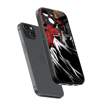 naruto vermilion back phone cover | glass case for iphone 13 mini