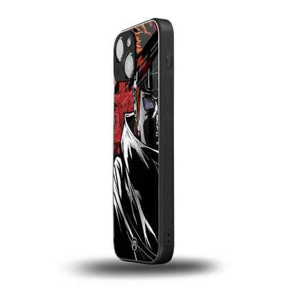 naruto vermilion back phone cover | glass case for iphone 13 mini