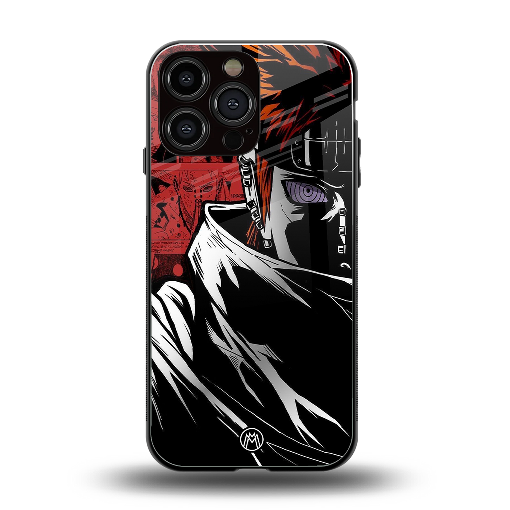 naruto vermilion back phone cover | glass case for iphone 13 pro max