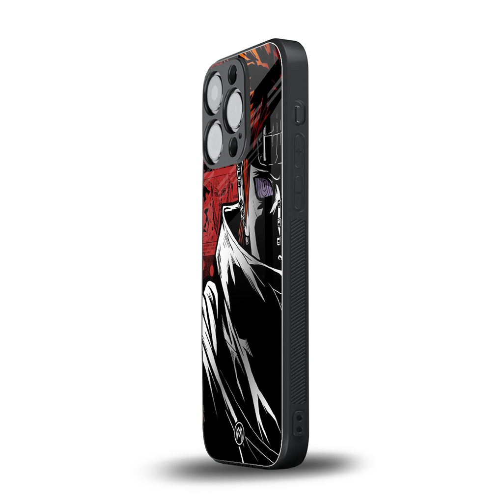 naruto vermilion back phone cover | glass case for iphone 13 pro
