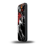 naruto vermilion back phone cover | glass case for iphone 15 plus