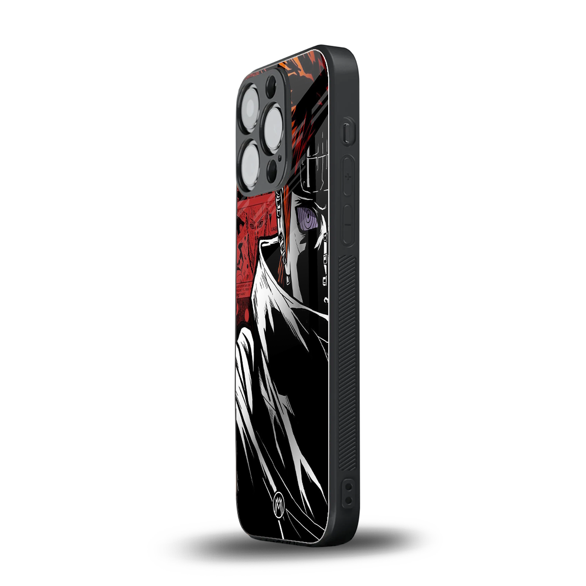 naruto vermilion back phone cover | glass case for iphone 15 pro