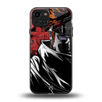 naruto vermilion back phone cover | glass case for iphone 15