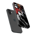 naruto vermilion back phone cover | glass case for iphone 16 plus
