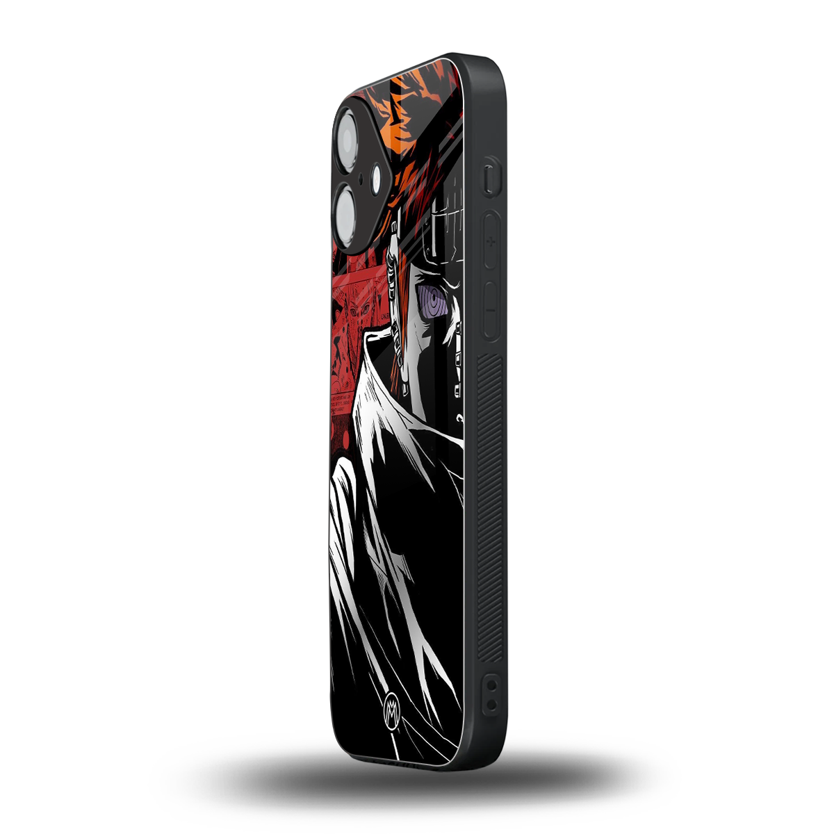 naruto vermilion back phone cover | glass case for iphone 16 plus
