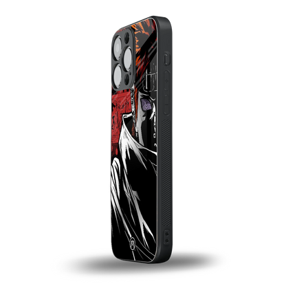 naruto vermilion back phone cover | glass case for iphone 16 pro max