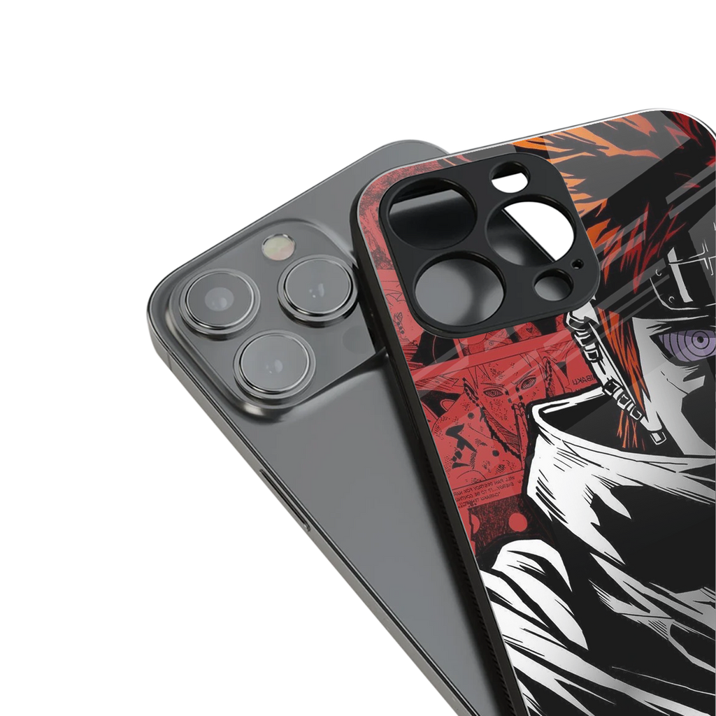 naruto vermilion back phone cover | glass case for iphone 16