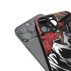 naruto vermilion back phone cover | glass case for iphone 16 pro max
