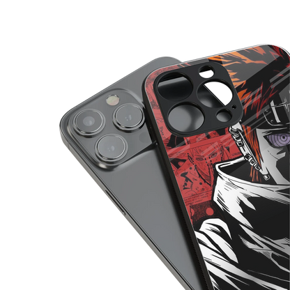naruto vermilion back phone cover | glass case for iphone 16 pro