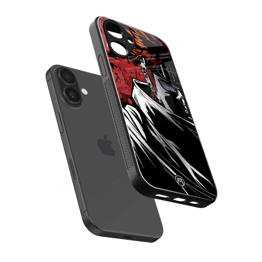 naruto vermilion back phone cover | glass case for iphone 16