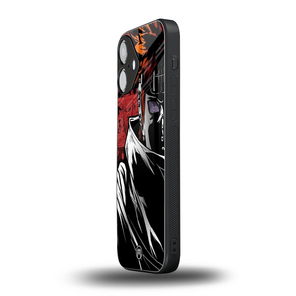 naruto vermilion back phone cover | glass case for iphone 16