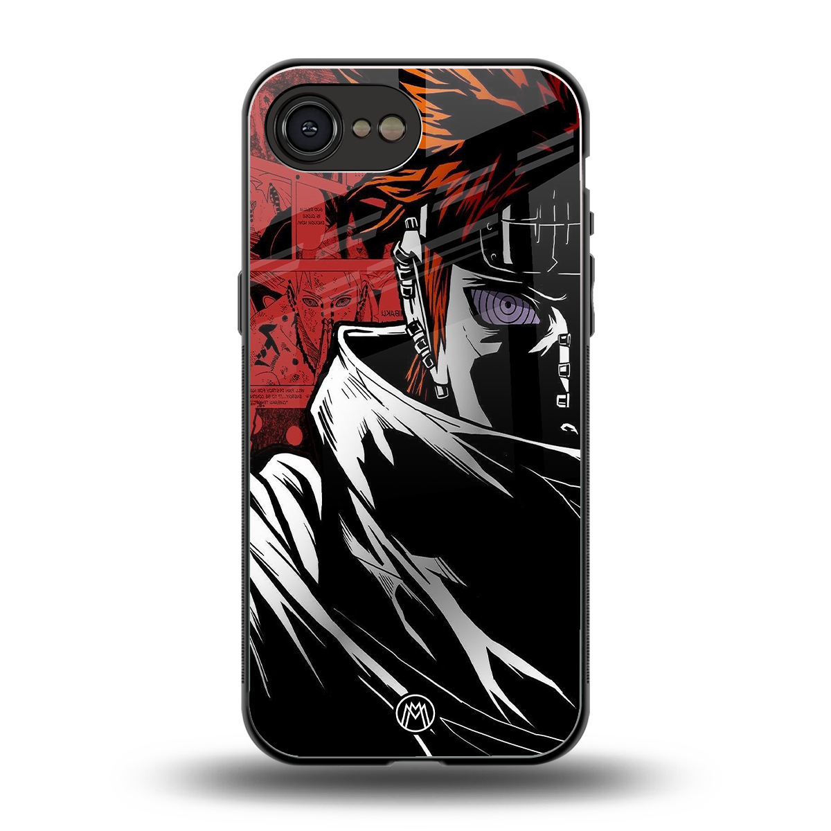 naruto vermilion back phone cover | glass case for iphone 16e
