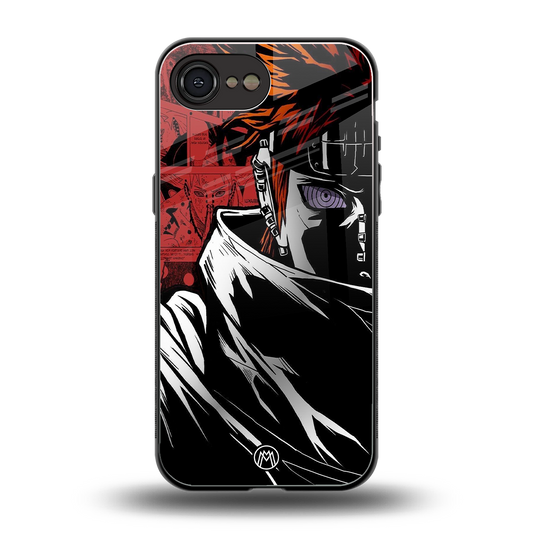 naruto vermilion back phone cover | glass case for iphone 16e